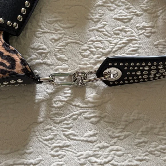 MICHAEL KORS COLLECTION Calf Hair Shoulder Bag with Stud Detail - Picture 10 of 16